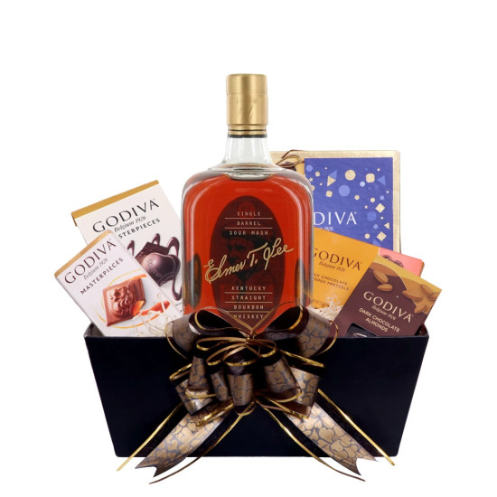 Elmer T. Lee Single Barrel Bourbon with Godiva Basket