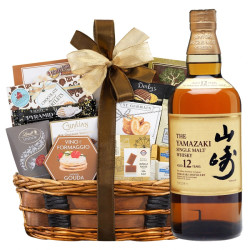 Yamazaki 12 Year Japanese Whiskey with Bon Appetit Gourmet Gift Basket