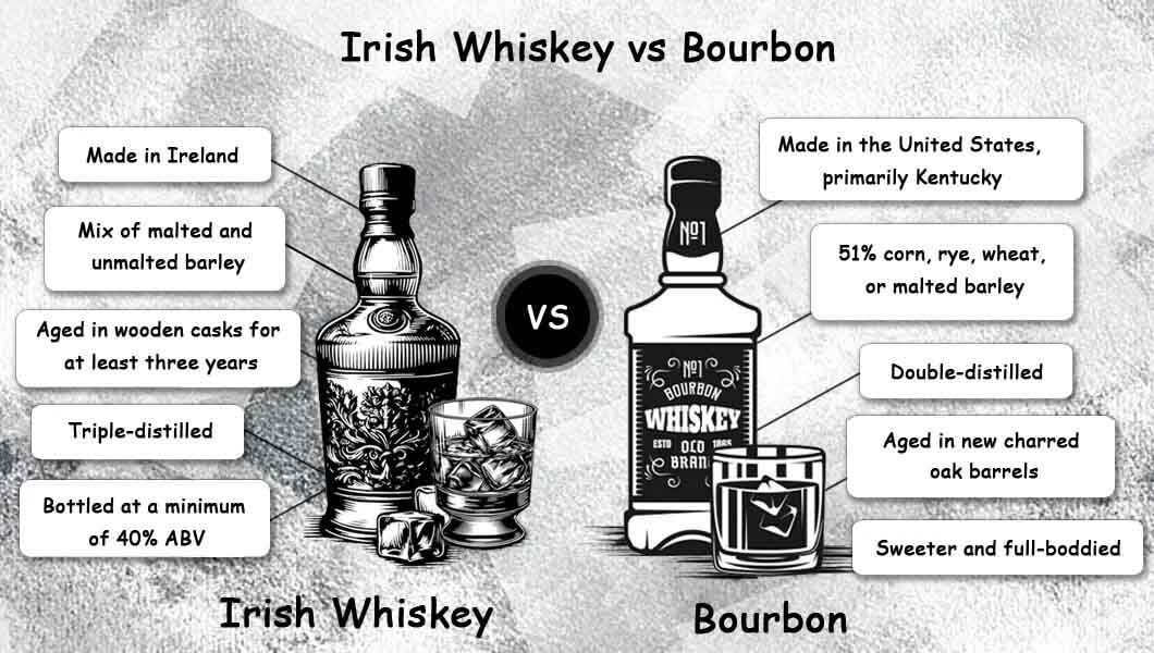 Irish Whiskey vs Bourbon